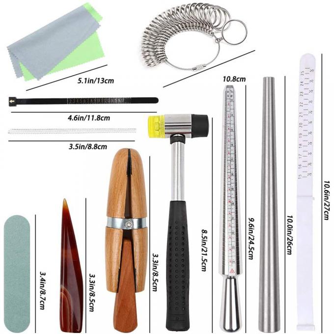 Conjunto de ferramentas de medi&ccedil;&atilde;o da joia de 13 partes que Crafting acess&oacute;rios diy 1